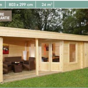 Blockhaus Malena 8030/2-Raum