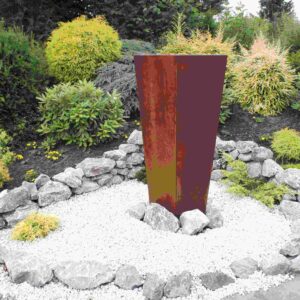 Wasserspiel  Future ( Ellipse, eckig ), Corten-Stahl