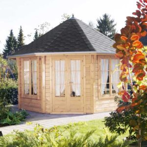 Pavillon Birger 4040 mit schwarzen Dachschindeln