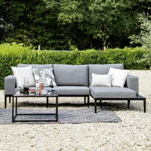 +++swk Curacao Lounge Set, Sunbrella Stoff und Aluminium Ablagefläche+++