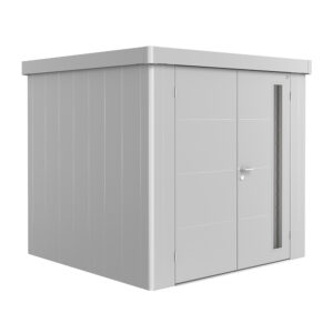 Metall-Gerätehaus Neo, silber-metallic