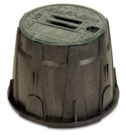 RAIN BIRD Runder schwarzer Ventilkasten mit Deckel 10", TYP VB-10RND-H