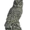 Eule H 40 cm, aus Betonwerkstein/Steinguss, grau