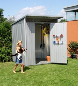 Metall-Gerätehaus AVANTGARDE dunkelgrau-metallic