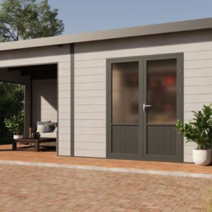 WPC Gartenhaus Tona 6030 hellgrau