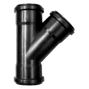 PP T-Stück 45° schwarz